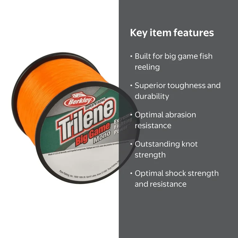 Berkley Monofilament Fishing Line Blaze Orange 20 lb Test 650 yd
