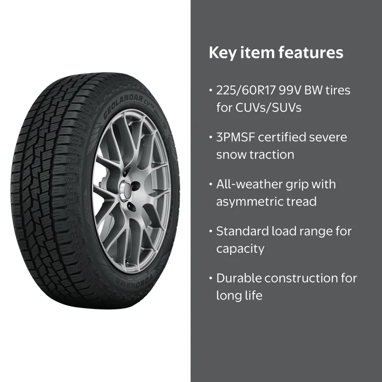 Yokohama Geolandar CV 4S 225/60R17 99V BW All Weather Tire