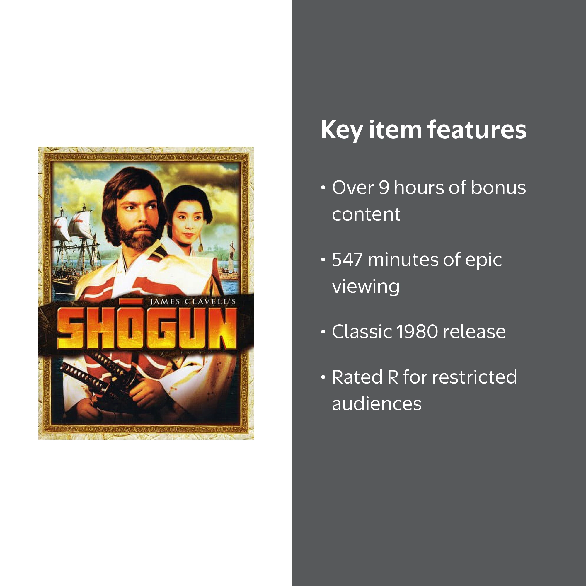 Paramount, DVD, Shogun R, Action & Adventure, 547 Minutes