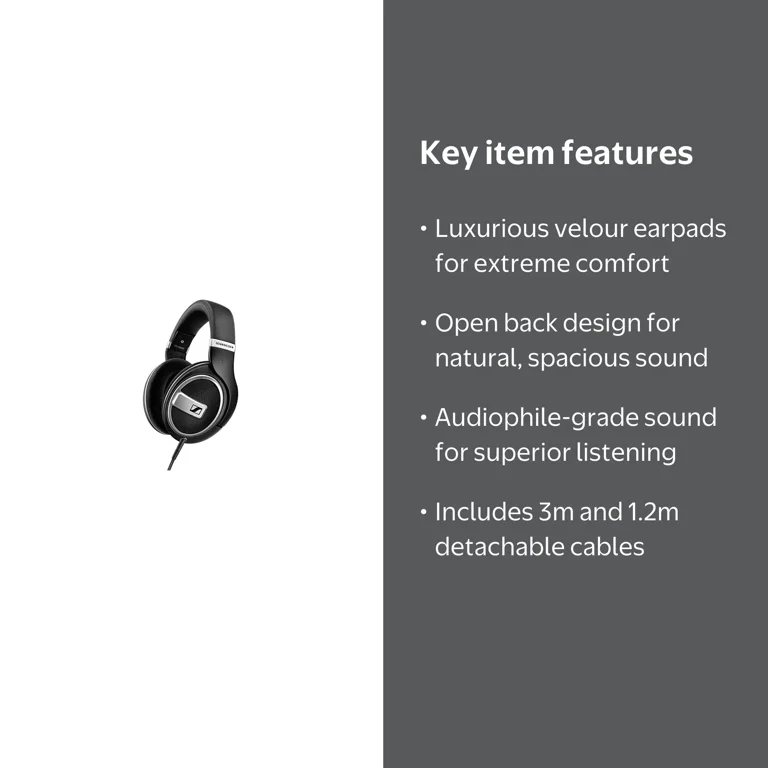 Coleman, Headphones, HD 599SE, Black, Open Back, Audiophile-Grade