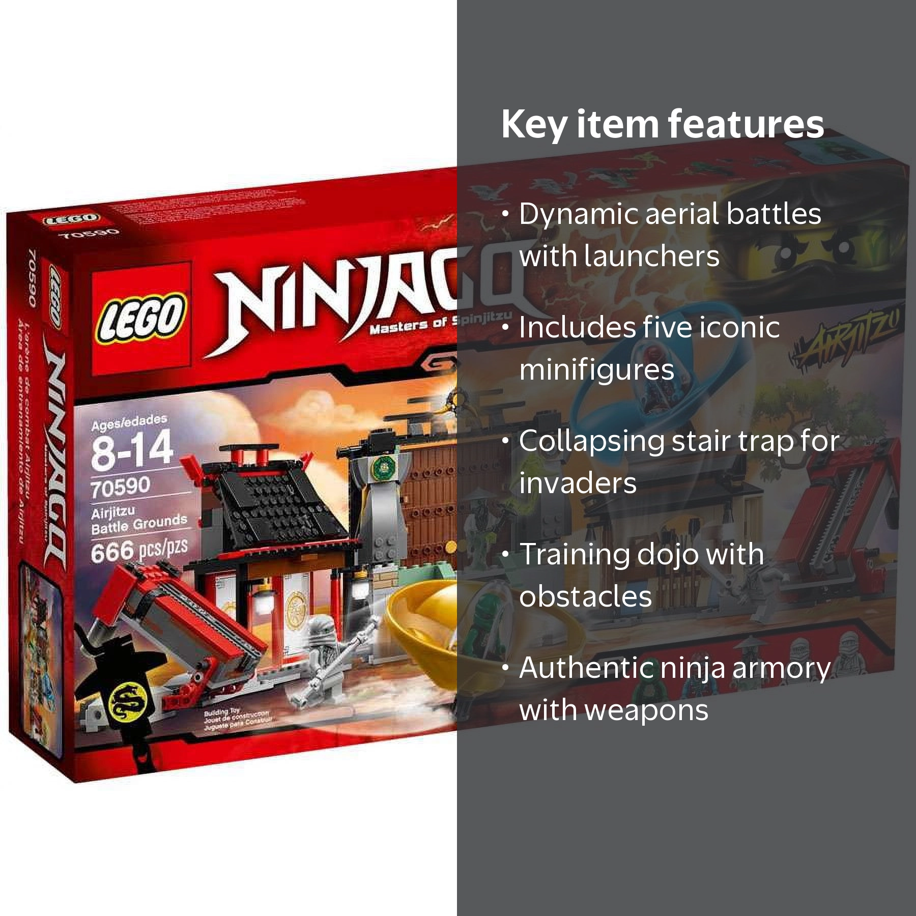 HBLセット Ninjago Airjitzu Battle Grounds Set LEGO 70590 - Walmart.com