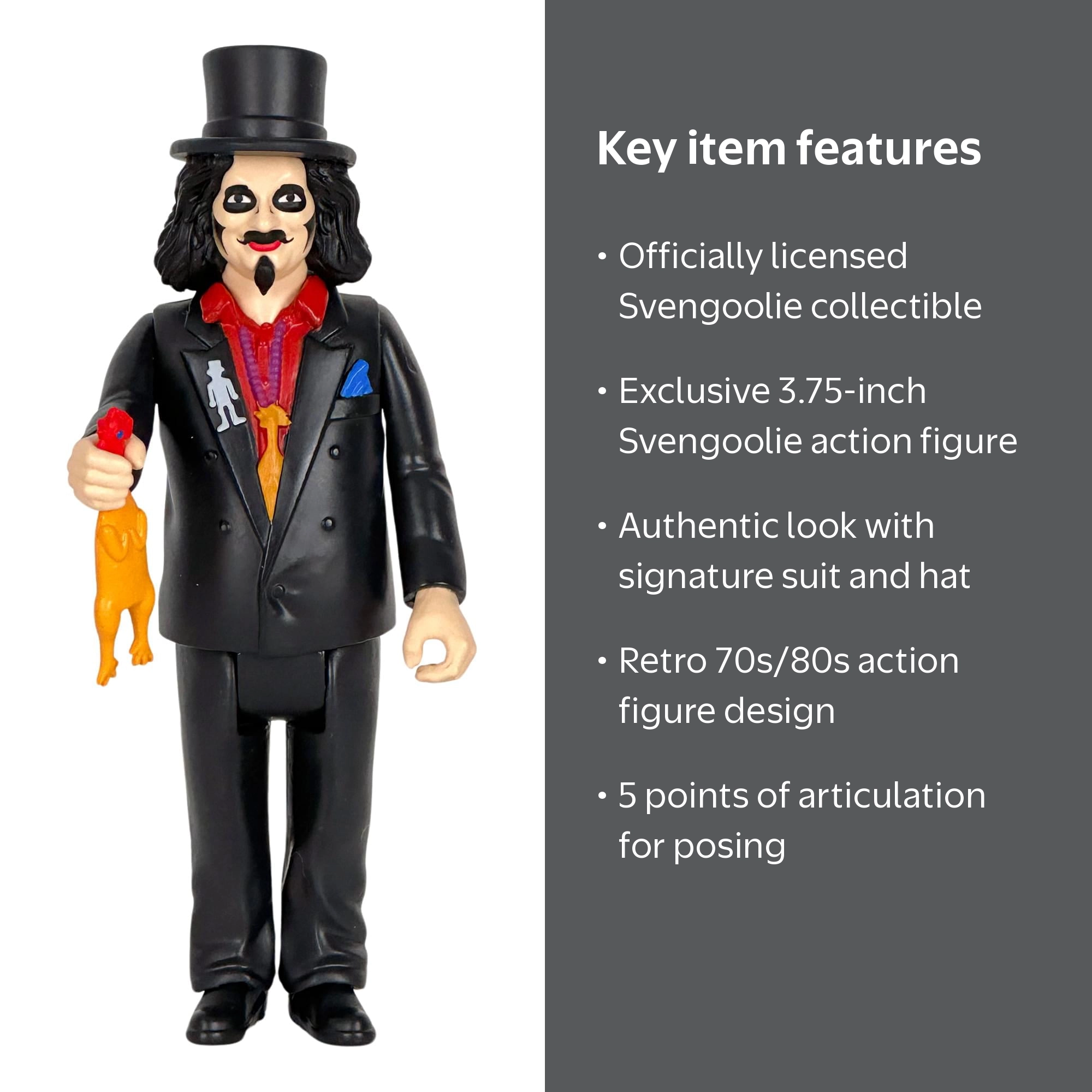 Toynk: Svengoolie Action Figure, Retro Collectible Adult Action