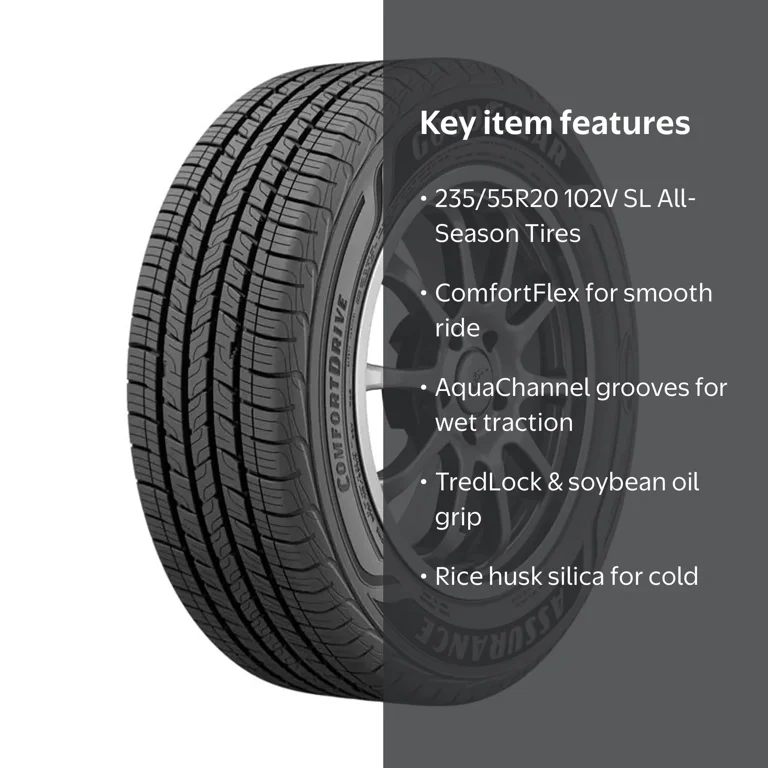 【最終値下】新品未使用2025年製 GOODYEAR 235/55 R20 4本 Goodyear, Passenger Tire, 235/55R20, All Season, 102V - Walmart.com