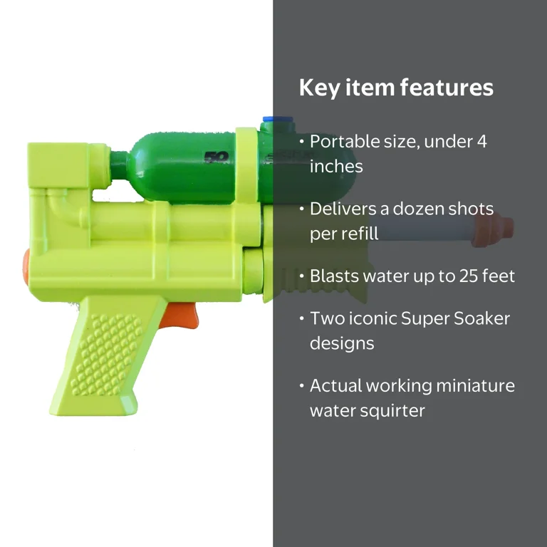 Knick Knack Toy Shack, World's Smallest Super Soaker, Water