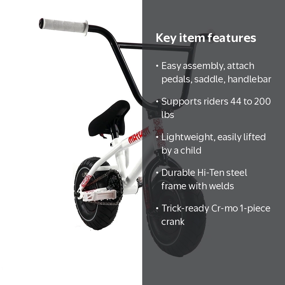 Mayhem Kids Mini BMX RIOT Shocker, 10 In. Fat Tire Trick Bike, 1