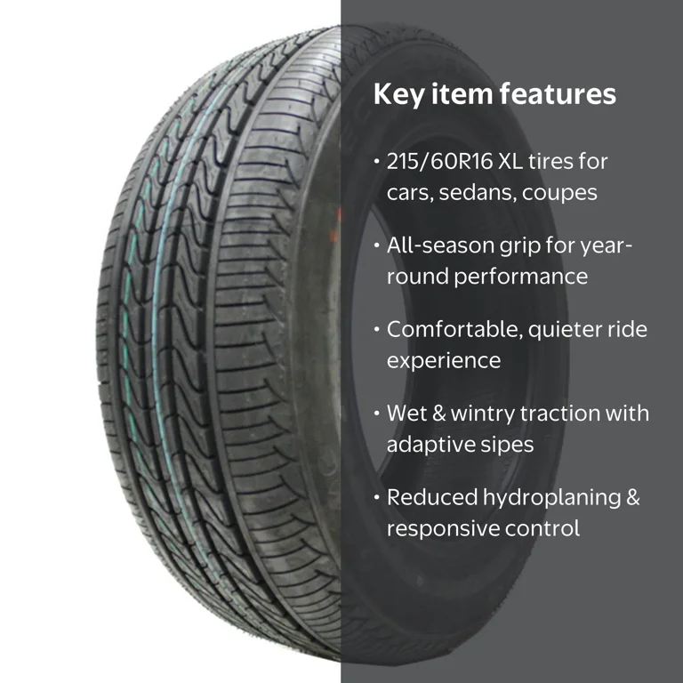 Accelera, Passenger Tire, 215/60R16 99V XL, All Season - Walmart.com