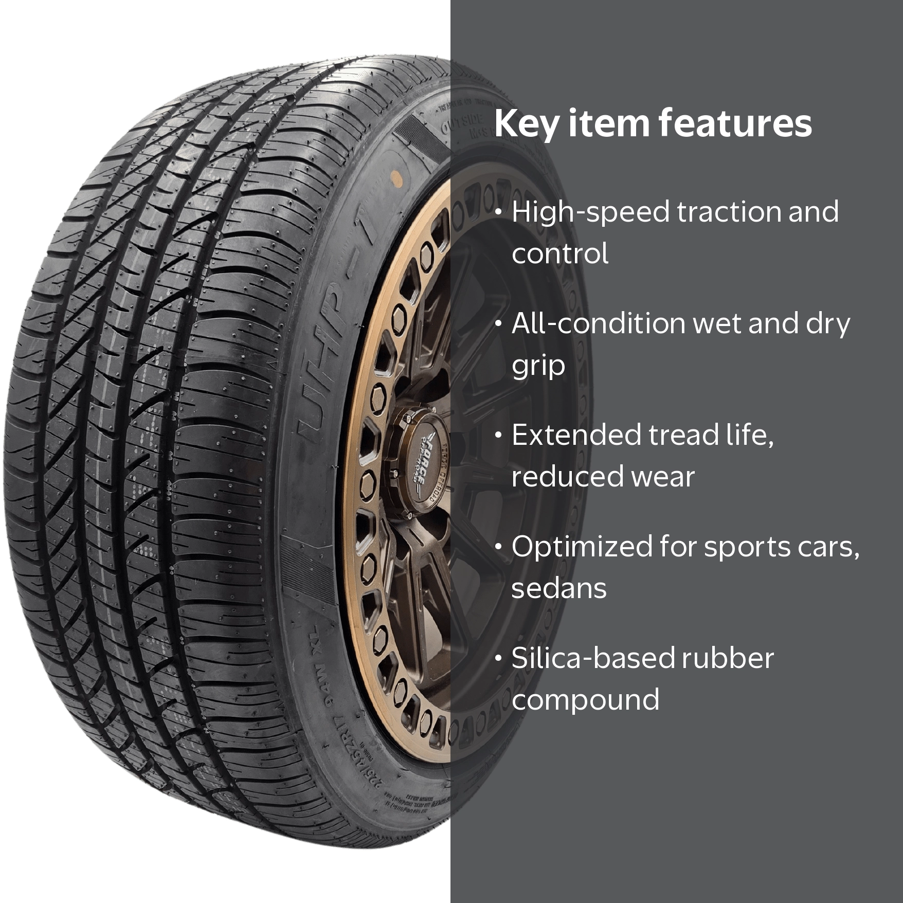 SONIXPRIME UHP-08 19インチ245/40ZR19 2025新品 SuperMax UHP-1 Ultra High Performance Tire, 245/40ZR19 98W XL