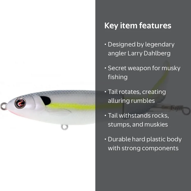 River2Sea Whopper Plopper 110, Hard Plastic Fishing Lure, White