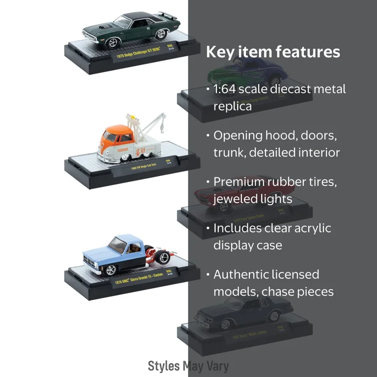 M2 Machines Auto-Thentics 1:64 Scale Diecast Toy Cars - Walmart.com