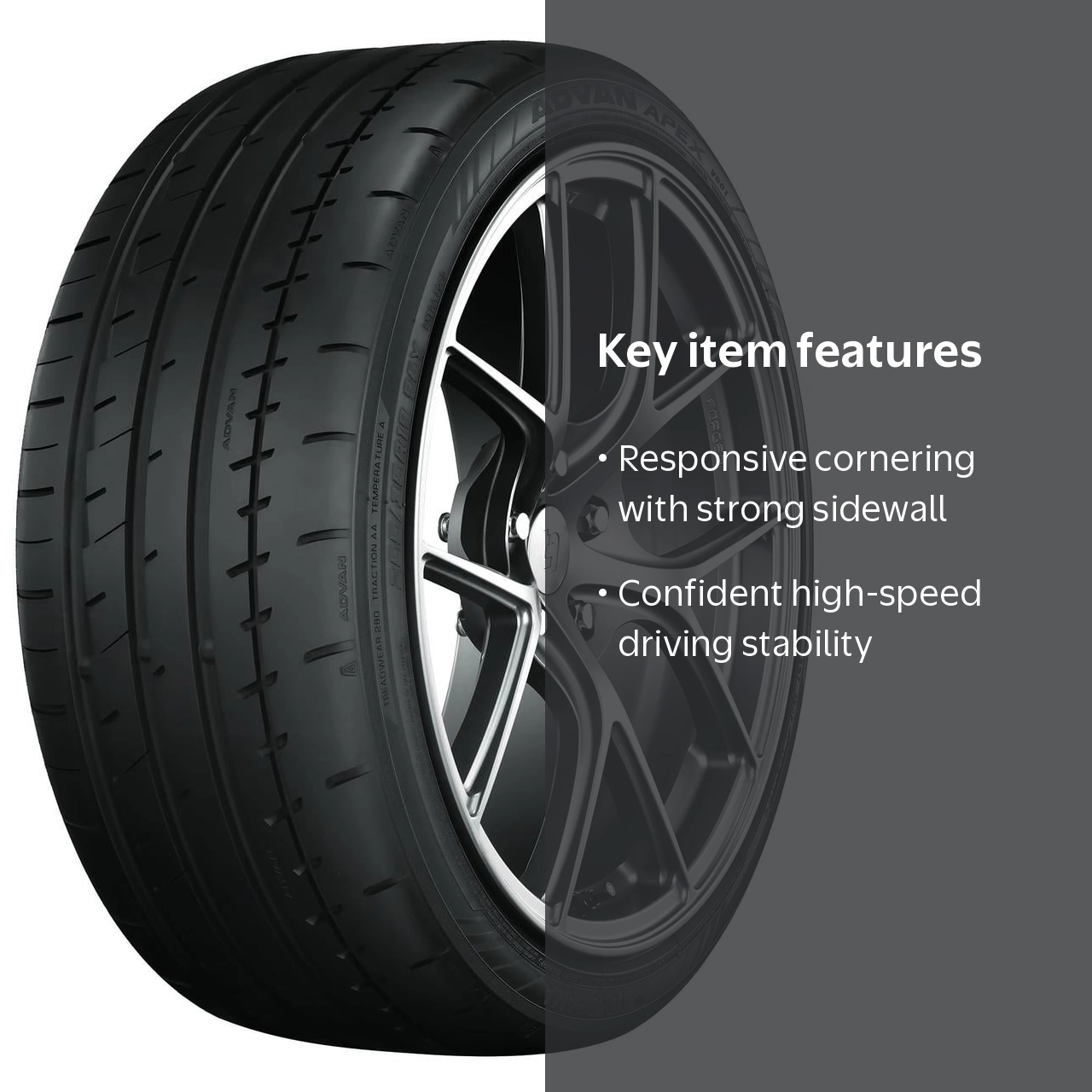Free Shipping! Yokohama Advan Apex V601 245/40R18 97Y Summer Tires