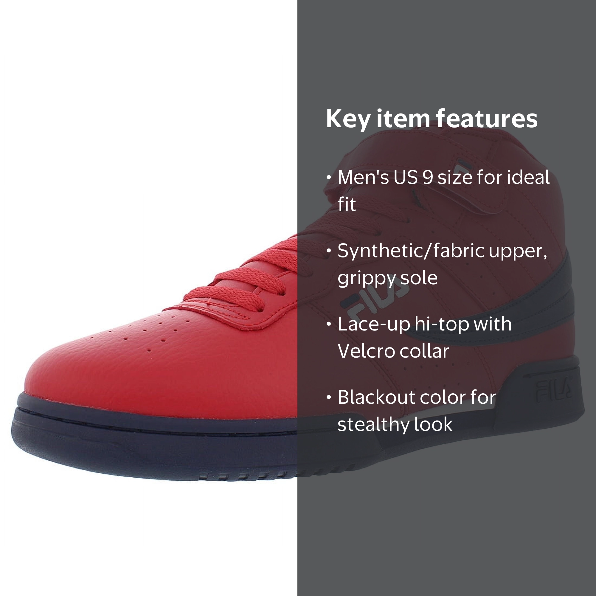 FILA スポーツドレス XL 赤 Fila Mens Vulc 13 MID Sneakers 640-9 - Walmart.com