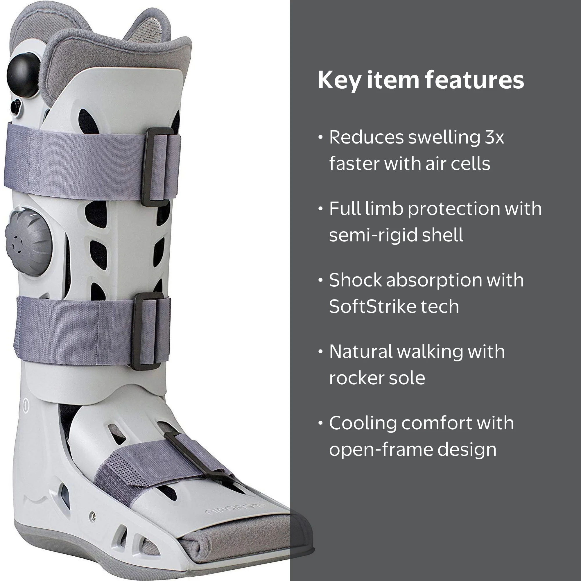 Aircast AirSelect Elite Walker Brace / Walking Boot, Medium