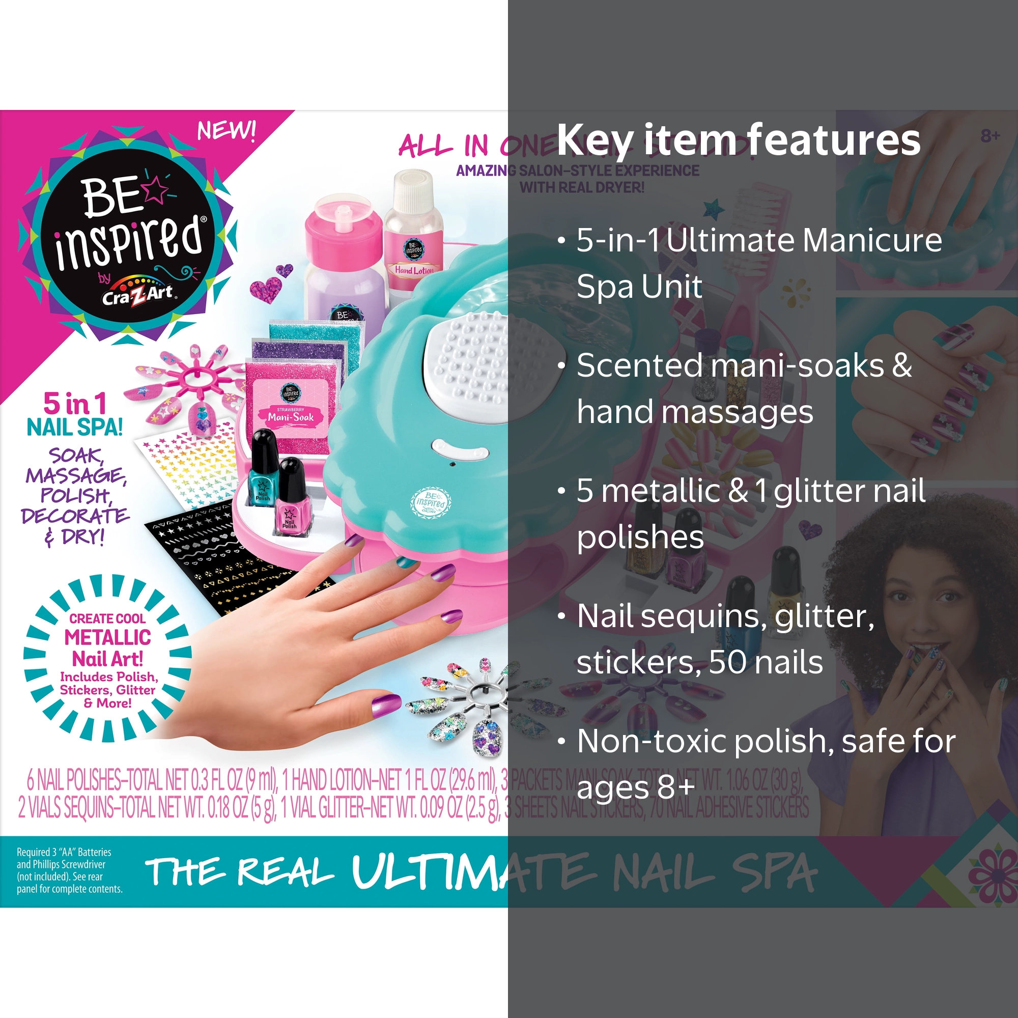 Cra-Z-Art Be Inspired Ultimate Manicure Spa for Kids Ages 8+ - 5