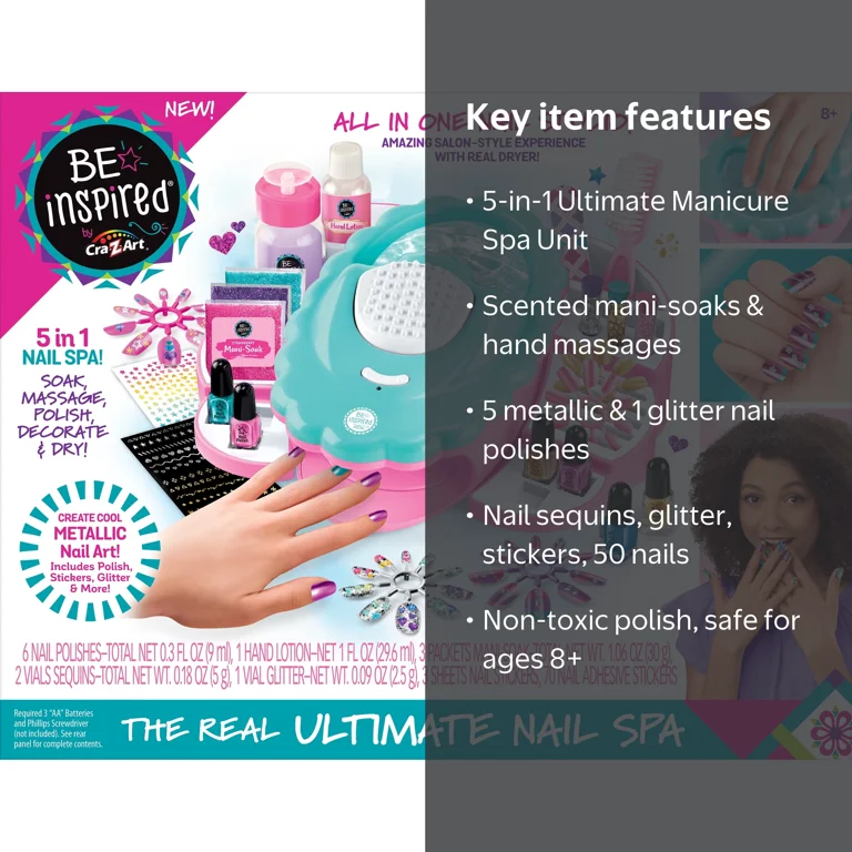 Cra-Z-Art Be Inspired Ultimate Manicure Spa for Kids Ages 8+ - 5