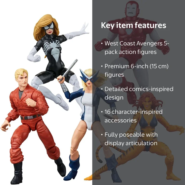 Hasbro F7053 6 inch Marvel Legends Series The West Coast Avengers