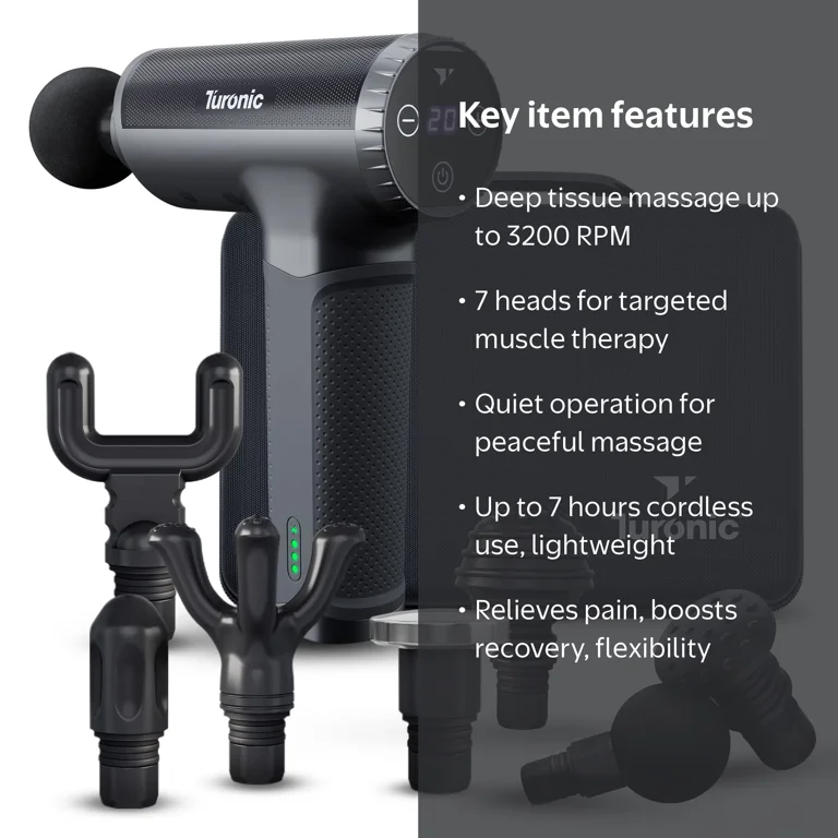 Turonic G5 Deep Tissue Percussion Therapy Massage Gun - Walmart.com