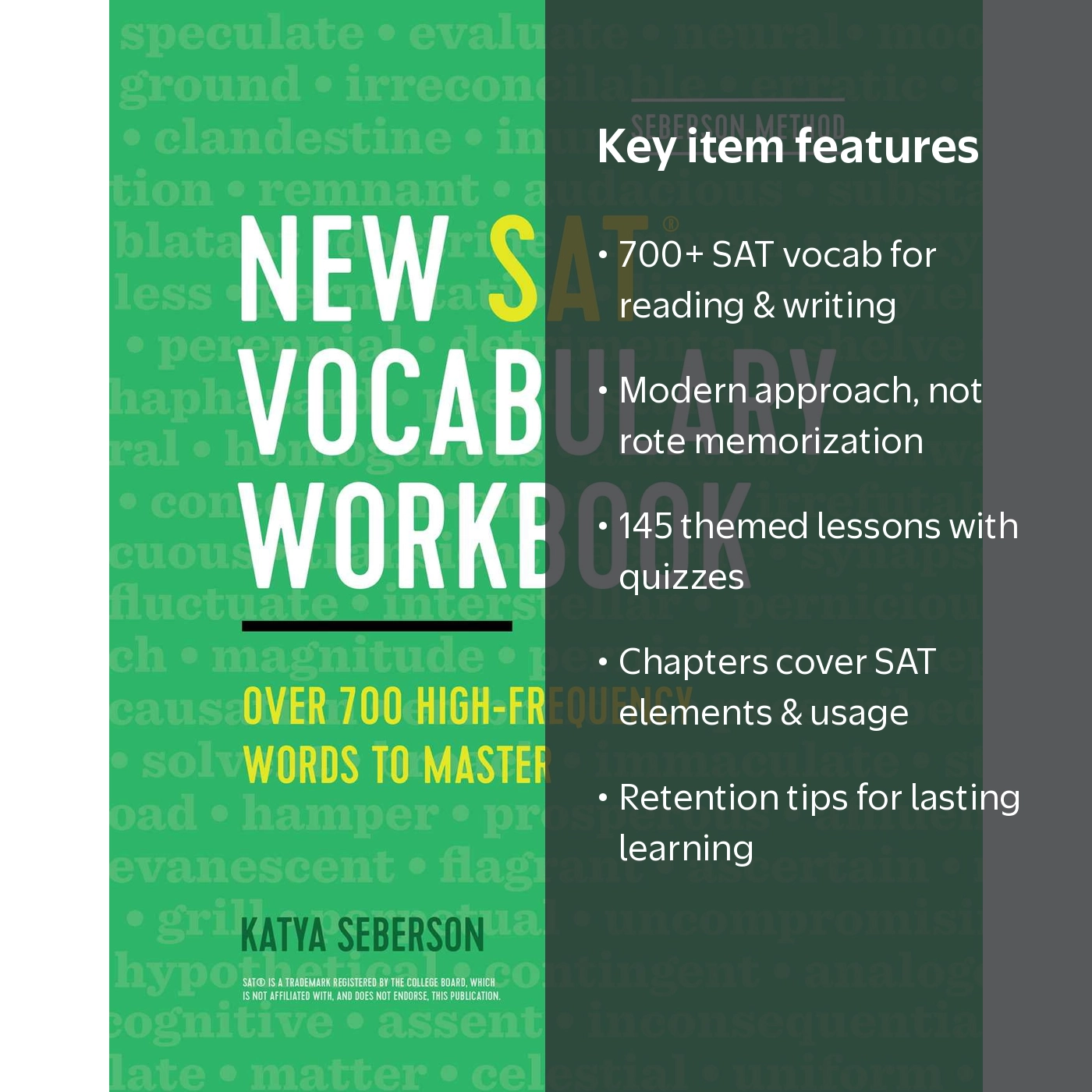 Katya Seberson, SAT Vocabulary Workbook, Over 700 Words, Study