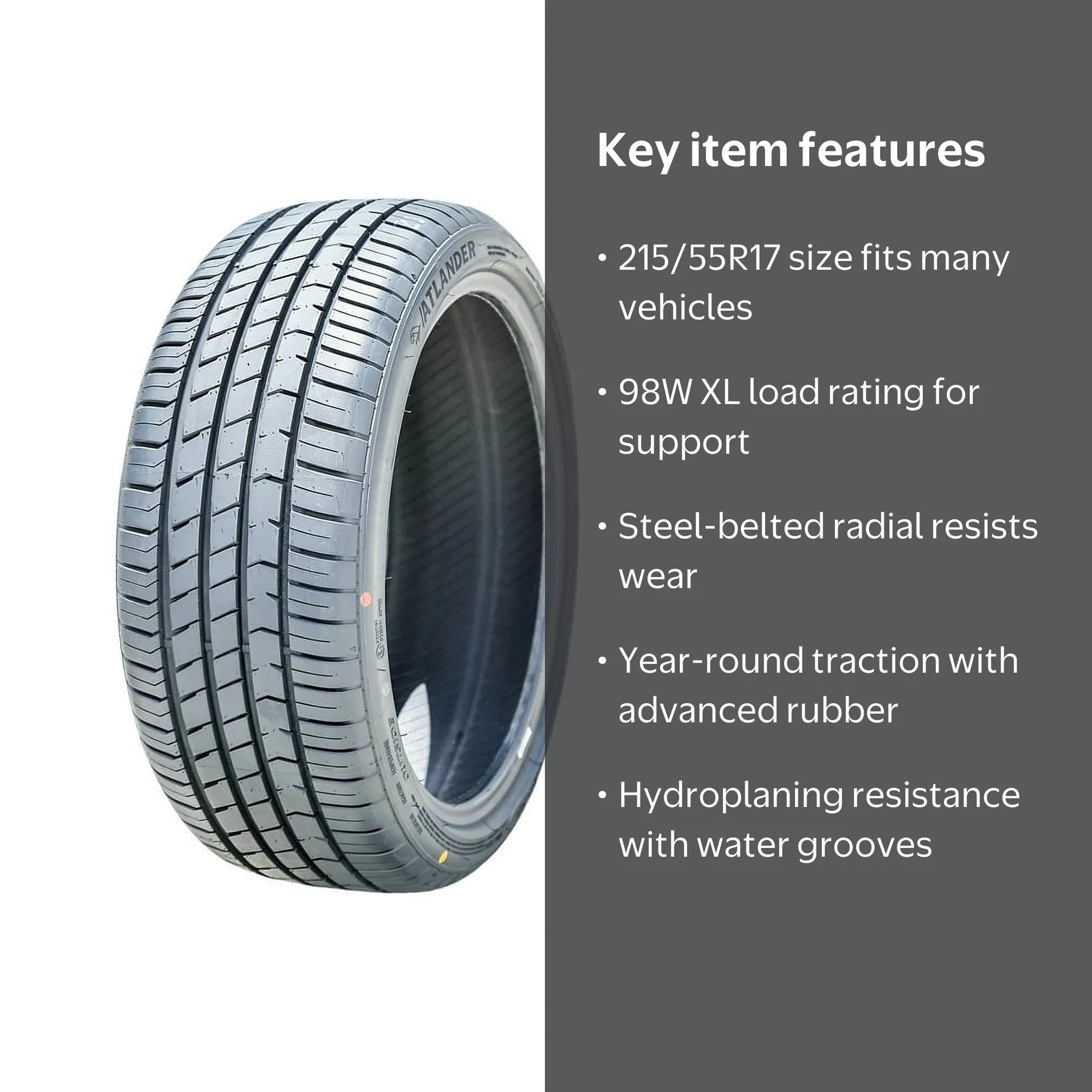 Atlander XSport-86 All Season 215/55R17 98W XL Passenger Tire