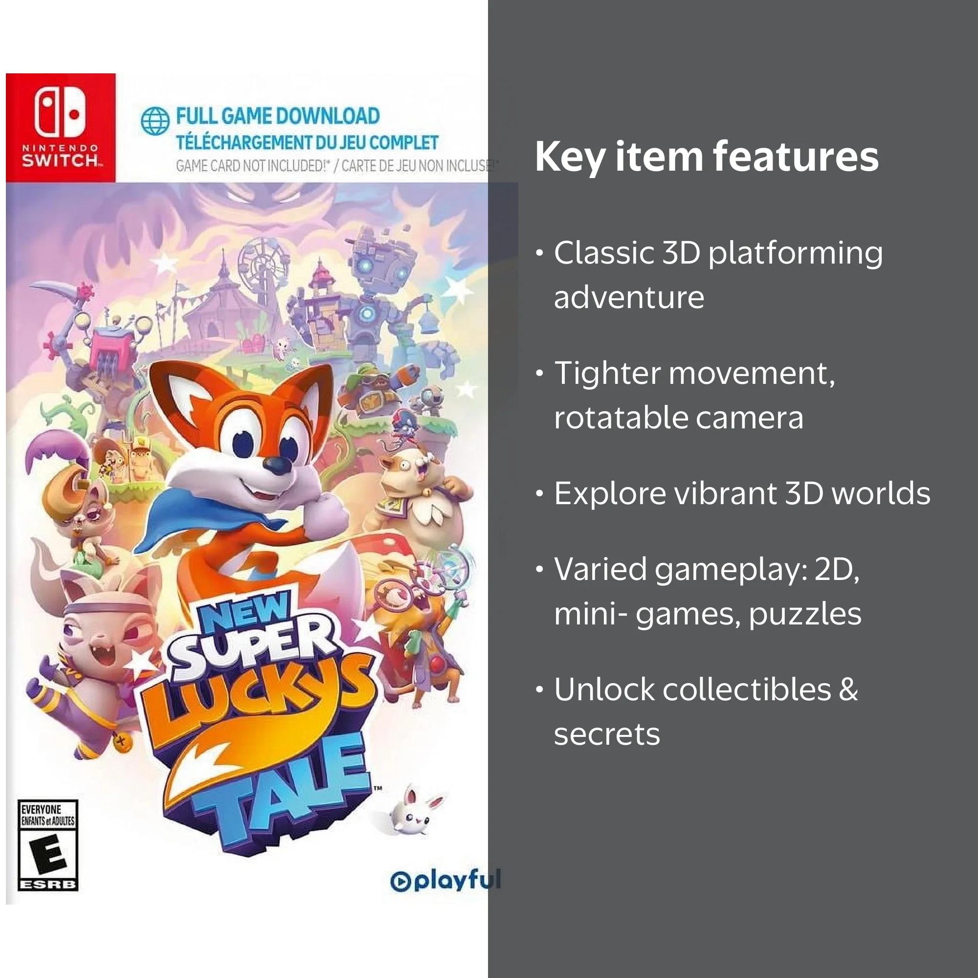 PQube, New Super Lucky's Tale CIB, Nintendo Switch - Walmart.com