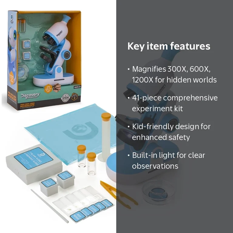 Discovery #MINDBLOWN 1200X, 600X, 300X Microscope, 41-Piece