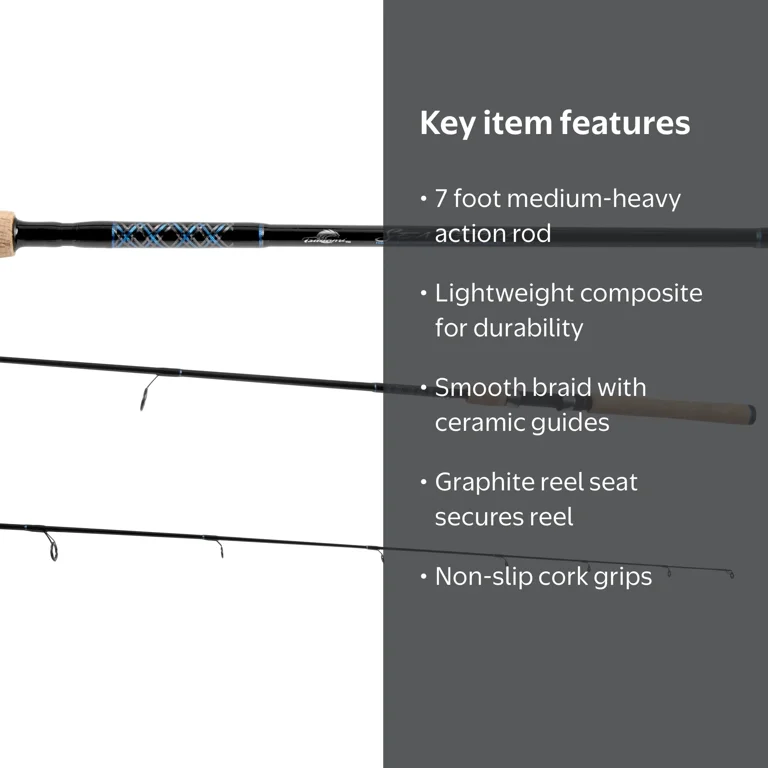 tsunami 7 rod Trophy 1pc Conventional Jigging Saltwater Boat 7' TSTBC-J701MH : Sports & Outdoors Cushioned stainless steel and graphite FUJI reel seats provide the best quality and durability Tsunami TSFRGSS771M Forged Surf Spinning