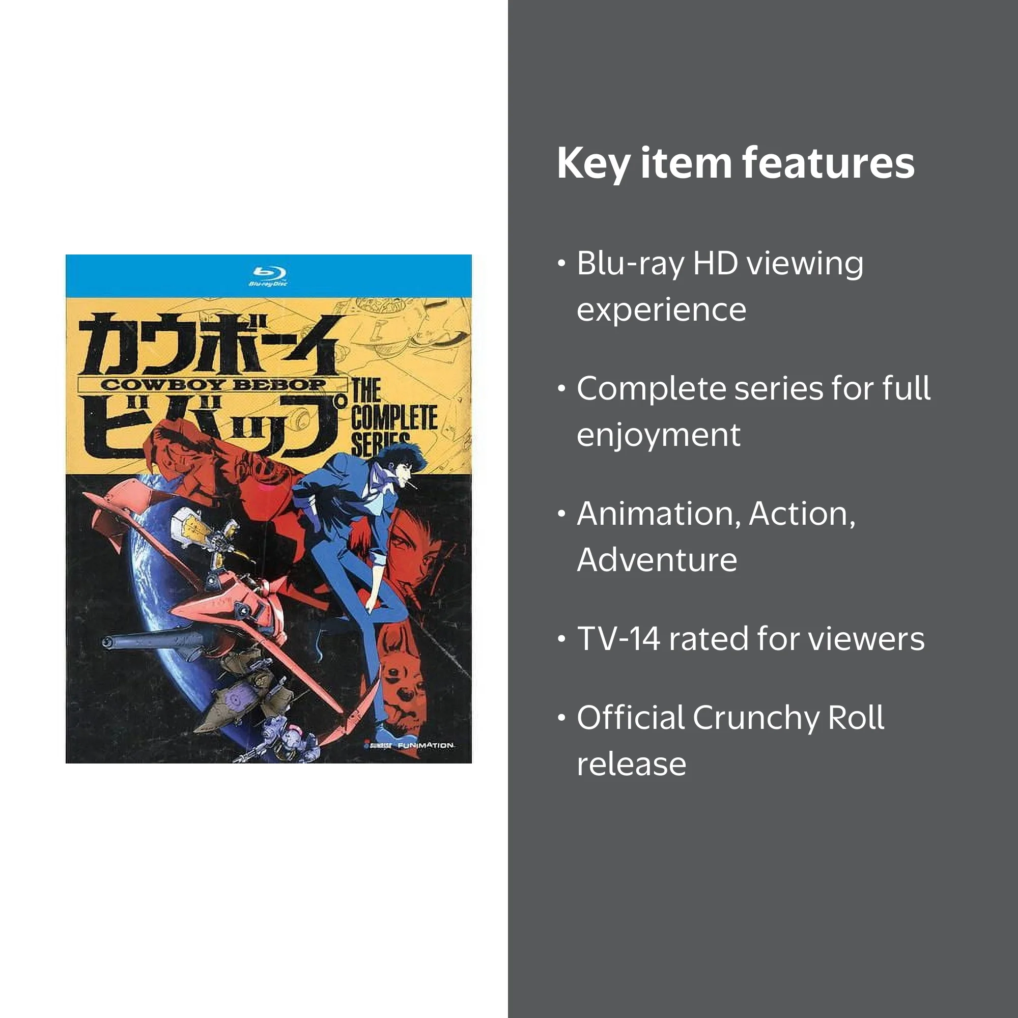 Cowboy Bebop: Complete Series, TV Blu-Ray by Crunchy Roll