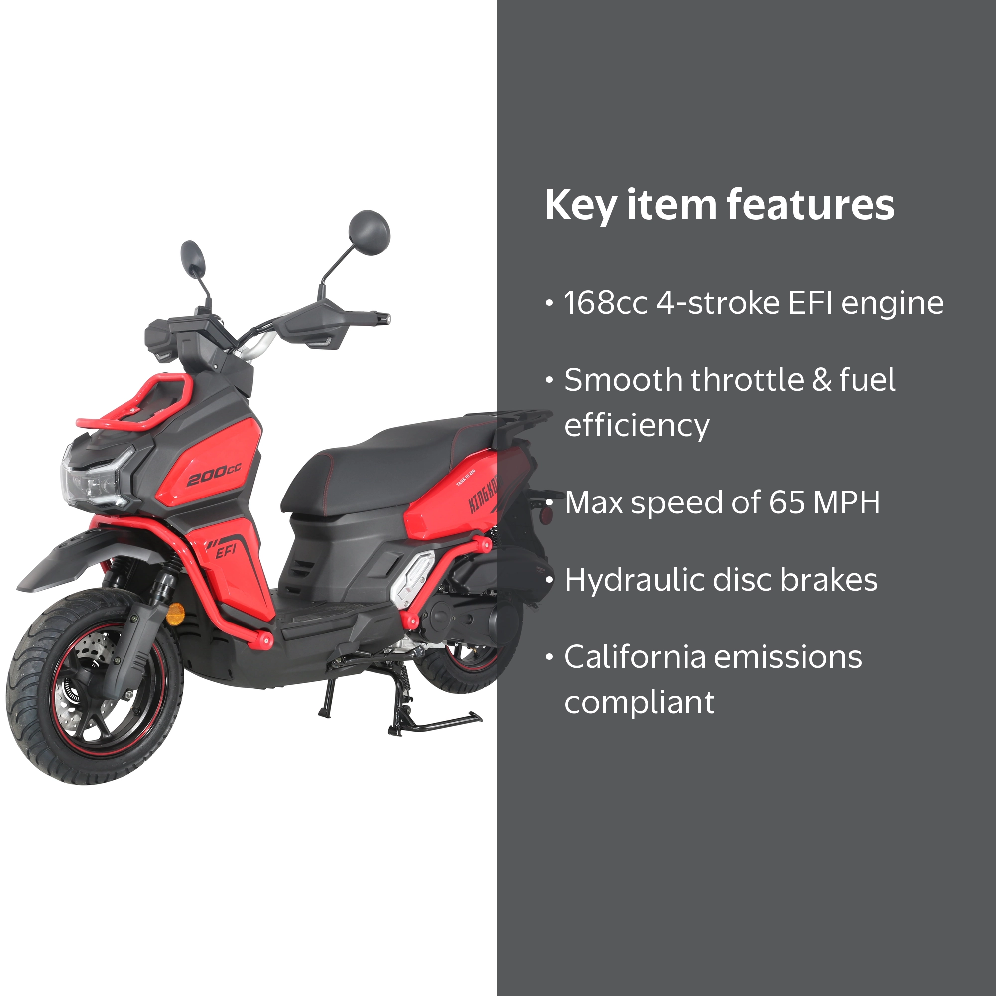 HHH Tank 200 King Kong Scooter New Limited Edition–EFI Fuel