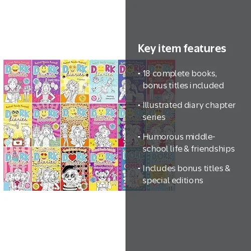 Rachel Renée Russell's Dork Diaries 18-Book Collection Set