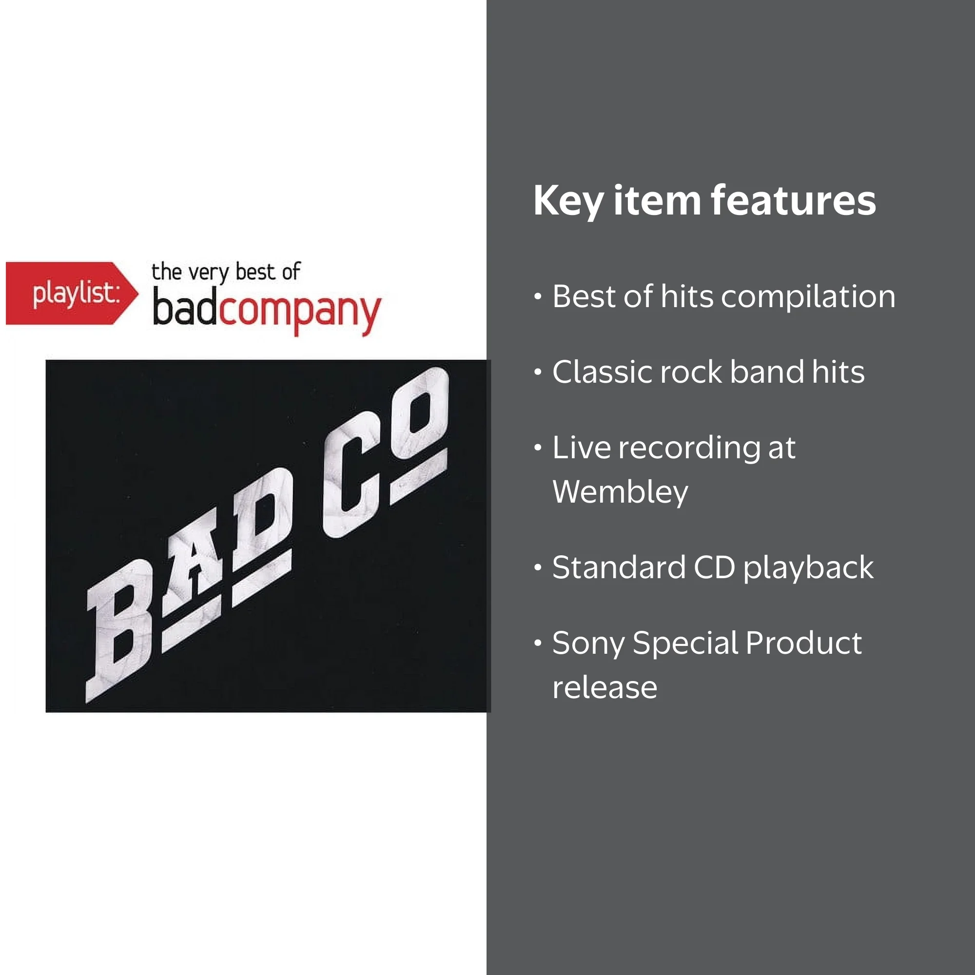 Bad Company - Playlist: Very Best of - Music & Performance - CD