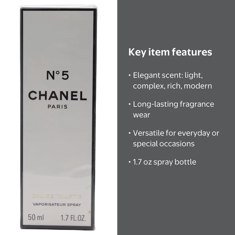 Chanel No 5 Eau De Toilette Vaporisateur Spray 1.7 oz - Walmart.com