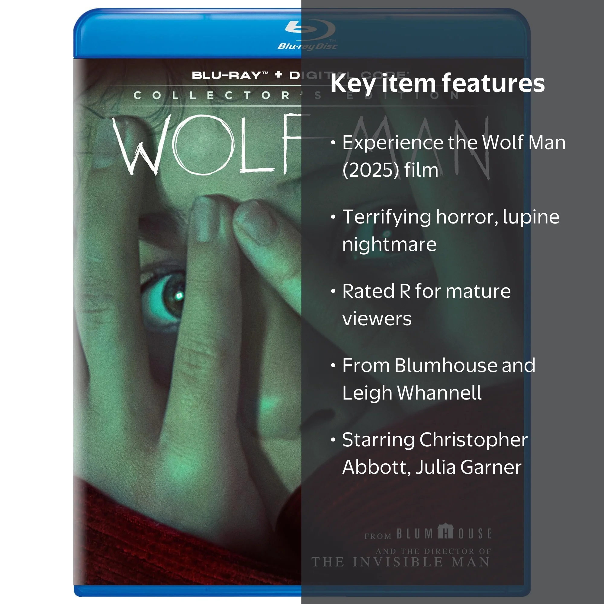 Wolf Man (2025) (Blu-ray + Digital Copy), Horror, Universal
