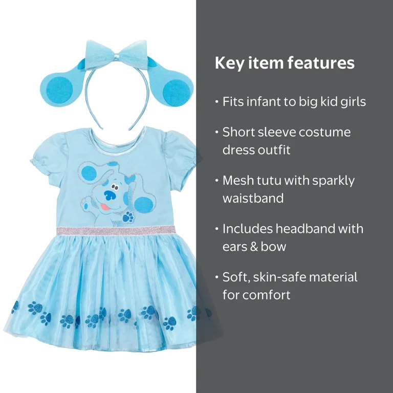 kid blue's clues dress up day Blues tutu set-Blues clues outfit-Blues Clues birthday-Blues Clu  Pink Toes & Hair Bows You and your baby will light up with excitement at the transformation into the beloved blue puppy kid blue's clues dress up