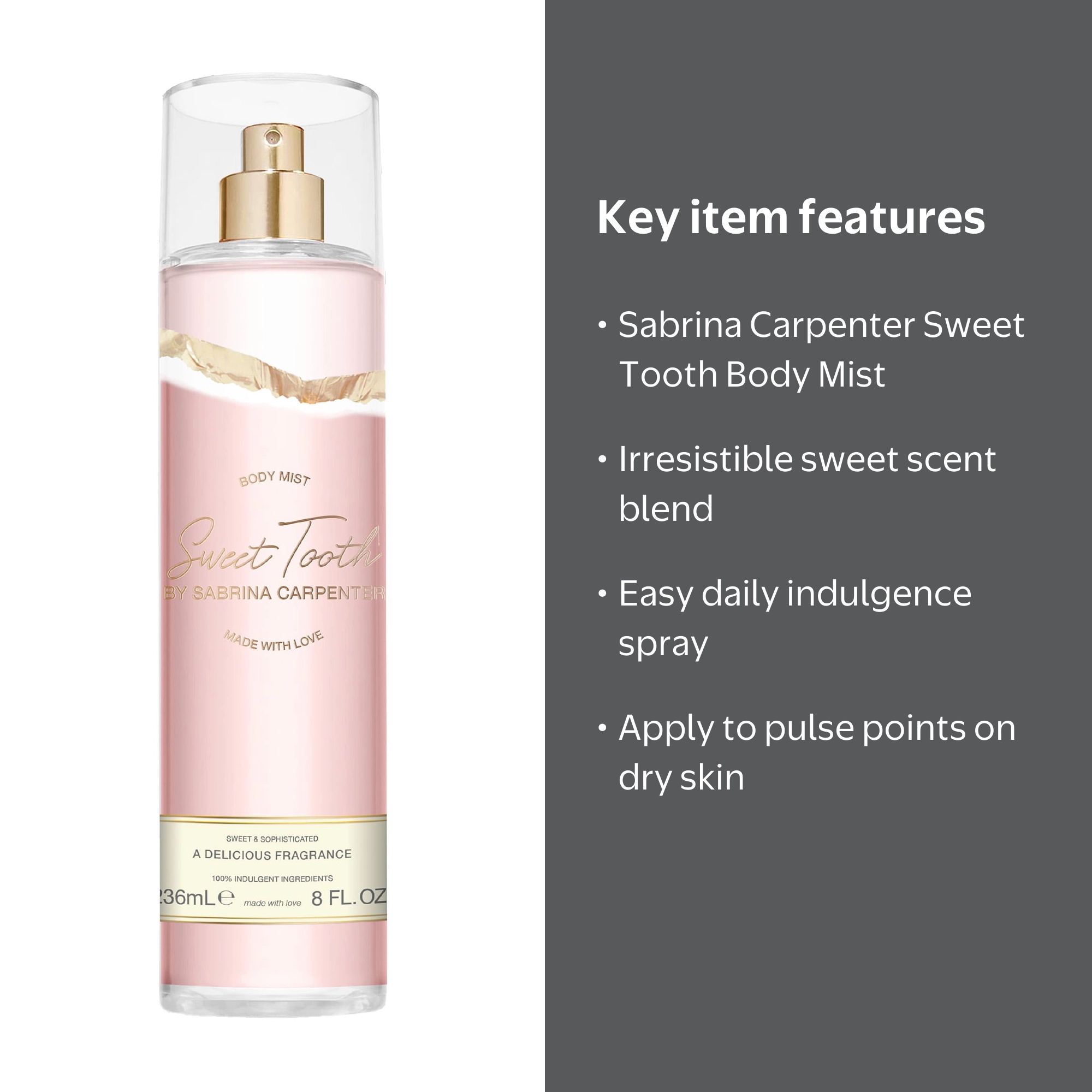 Sabrina Carpenter Sweet Tooth Body Spray for Women, 8oz - Walmart