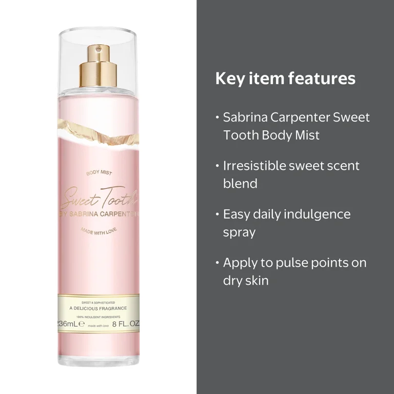 Sabrina Carpenter Sweet Tooth Body Spray for Women, 8oz - Walmart.com