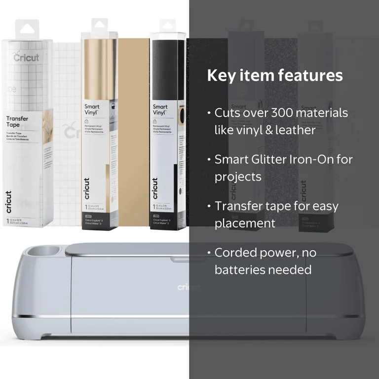 Cricut Maker 3 Smart Die-Cutting Machine, Sparkle and Cut Creative