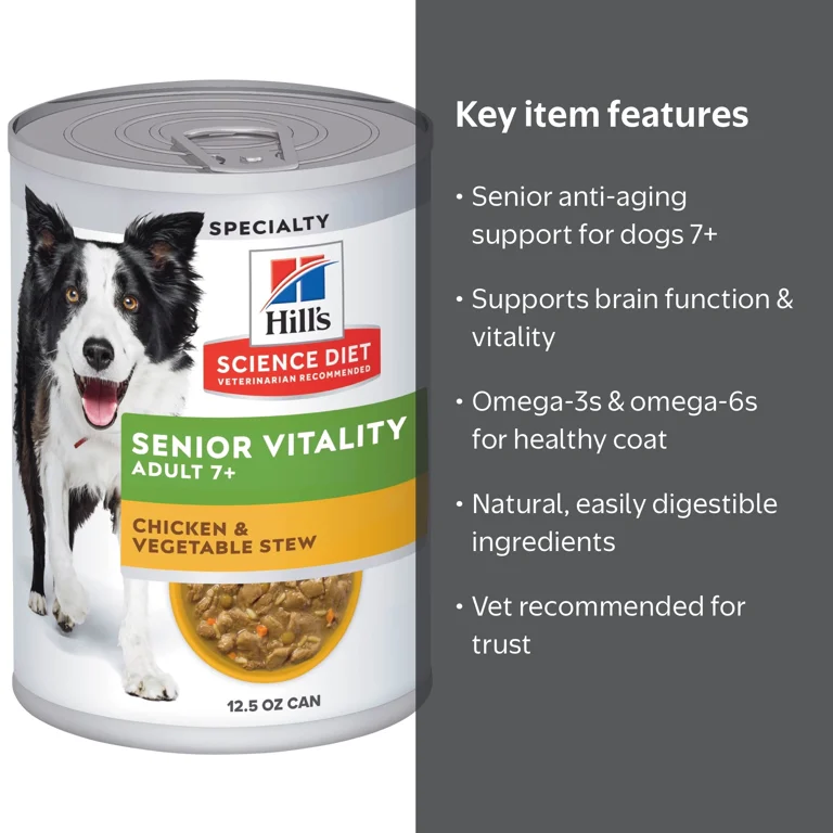 Hill's Science Diet 7+ Senior Vitality Chicken & Vegetable Stew