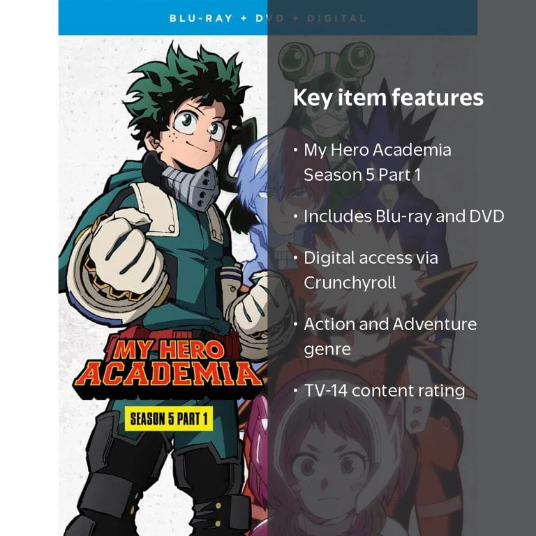 My Hero Academia: Complete Series Season 5 Part 1 DVD Box Set +