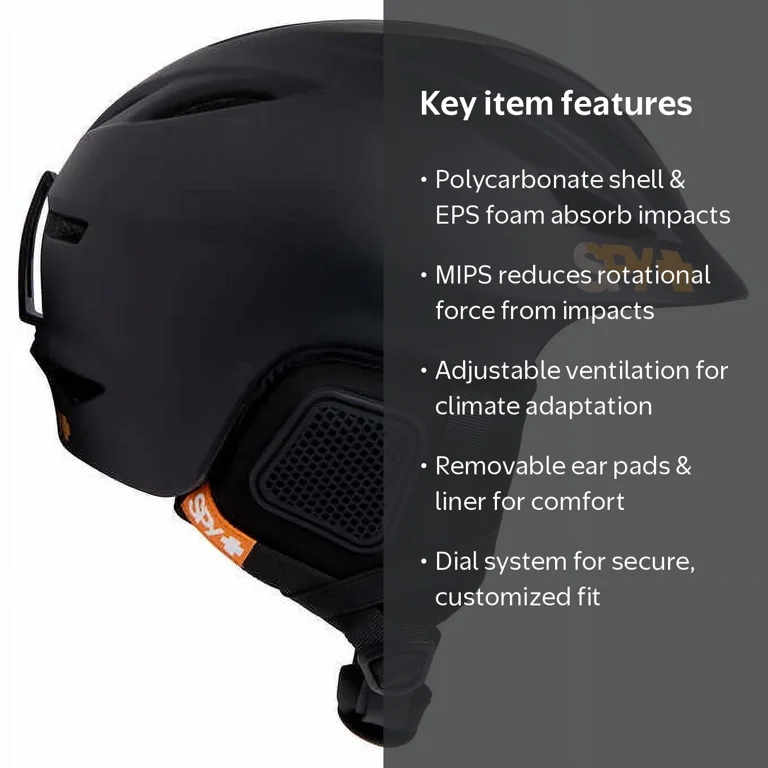 SKI-Safety Spy Snow Helmet with Built-In MIPS Brain Protection
