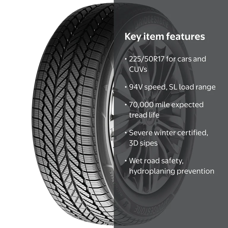 Bridgestone Weatherpeak All Weather 225/50R17 94V Passenger Tire