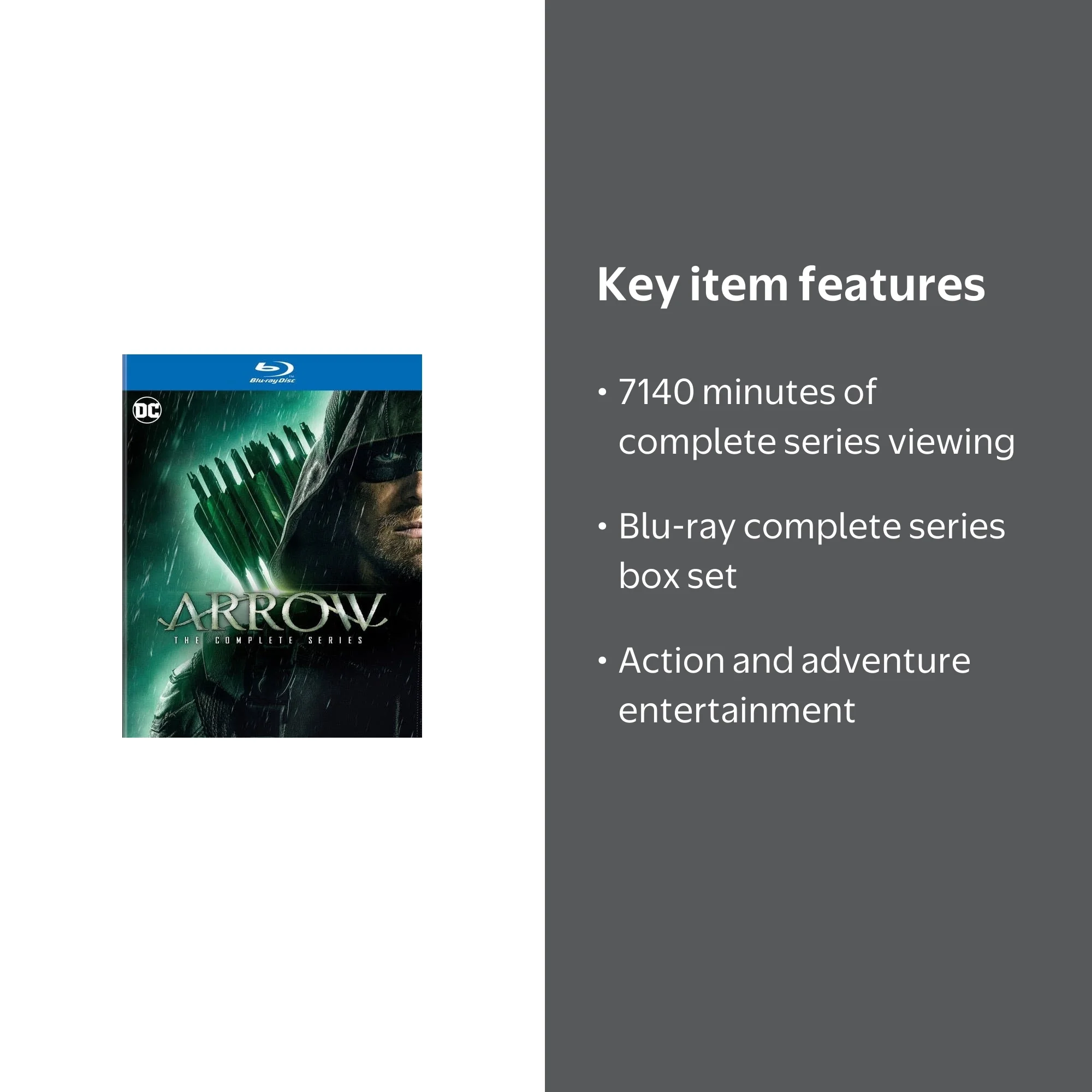 Warner, Arrow The Complete Series Blu-ray Box Set, Action