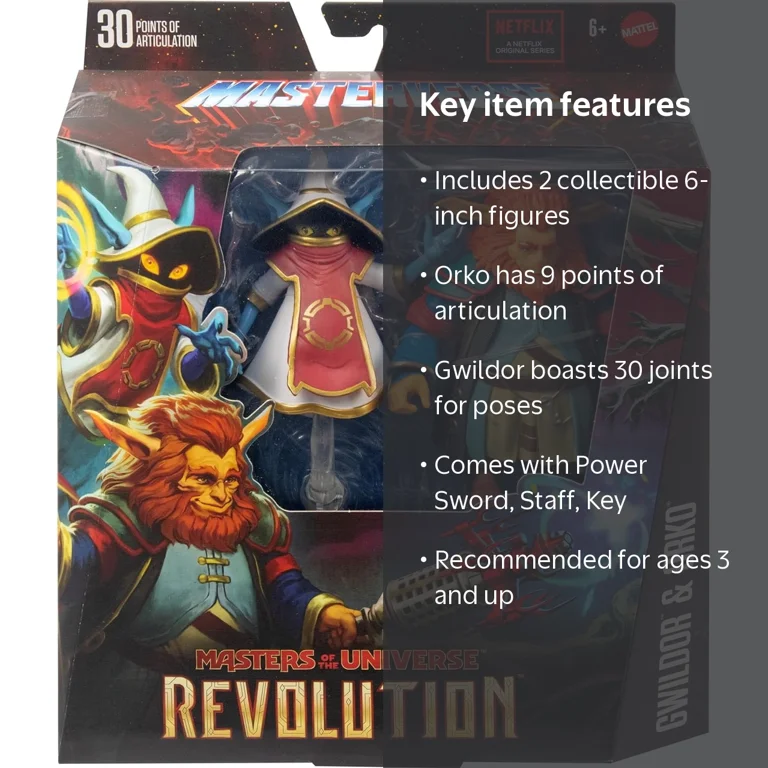 Masters of the Universe, Action Figure, Revolution 2-Pack, Red
