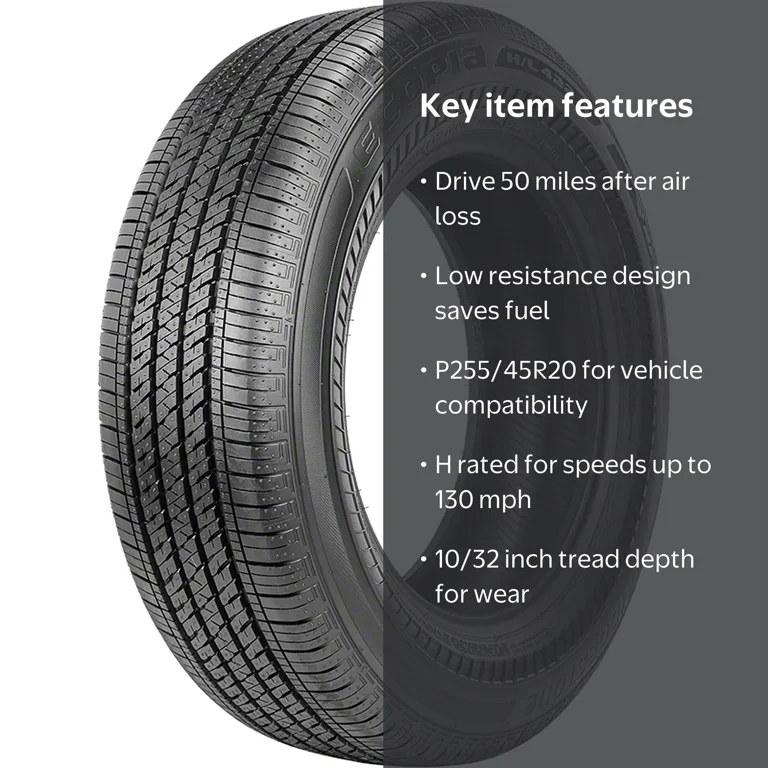 Bridgestone Ecopia H/L 422 Plus RFT All-Season Passenger Tire P255