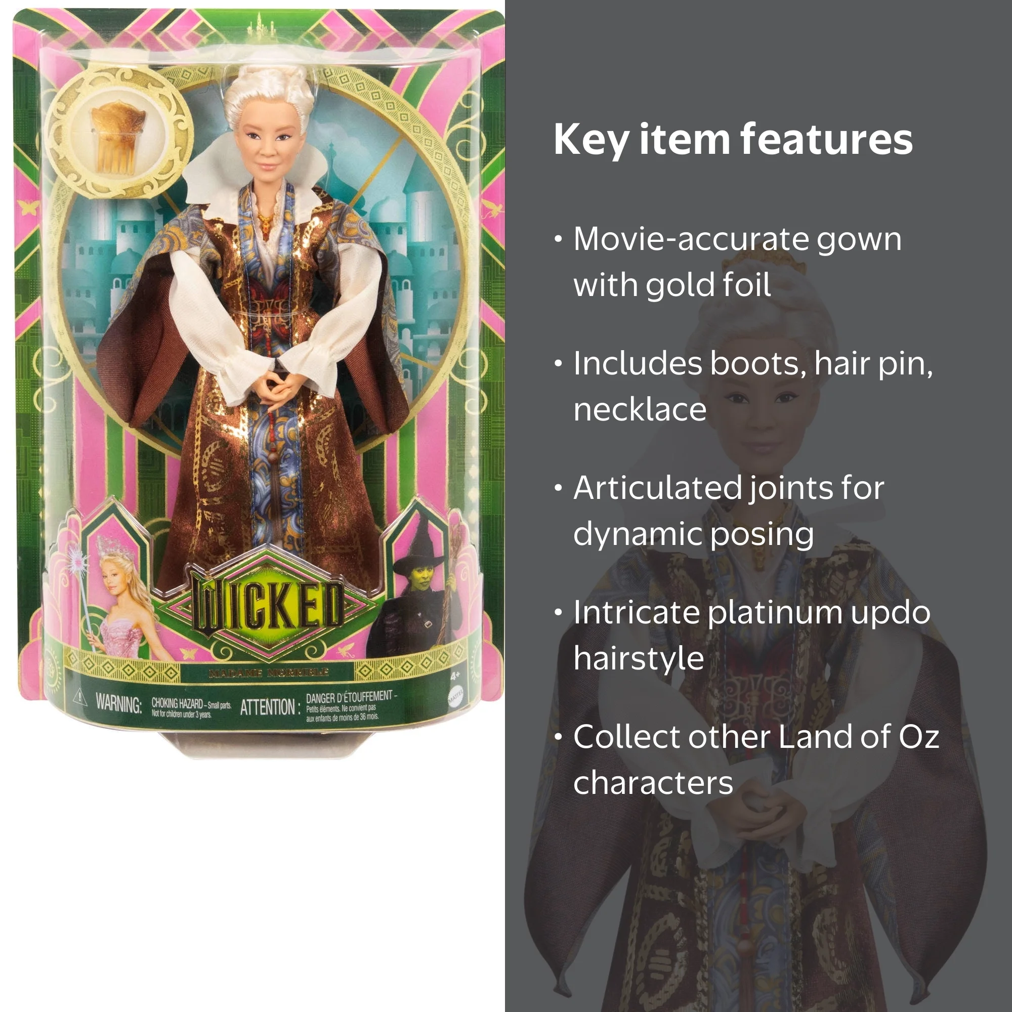 首振りDolls 首振り人形舞踏会 菊盤 薔薇盤 セット Universal Pictures' Wicked Madame Morrible Fashion Doll as Shiz