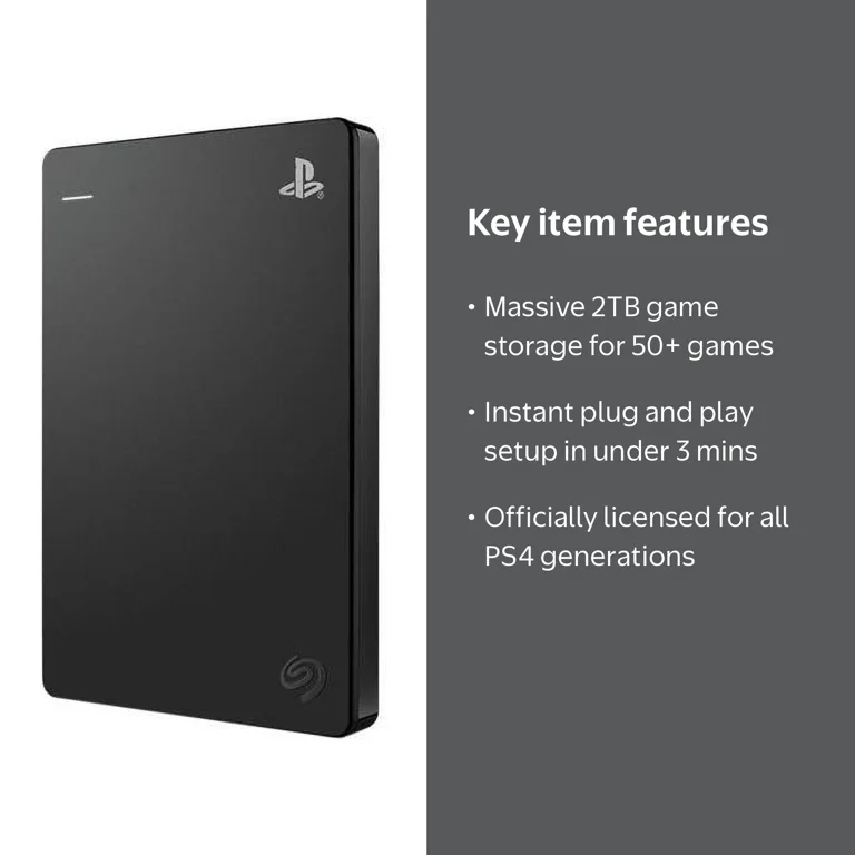Seagate ストレージ PS4向け 2TB STGD2000300 Seagate 2TB PS4 Game Drive - Portable USB 3.0 HDD, Officially