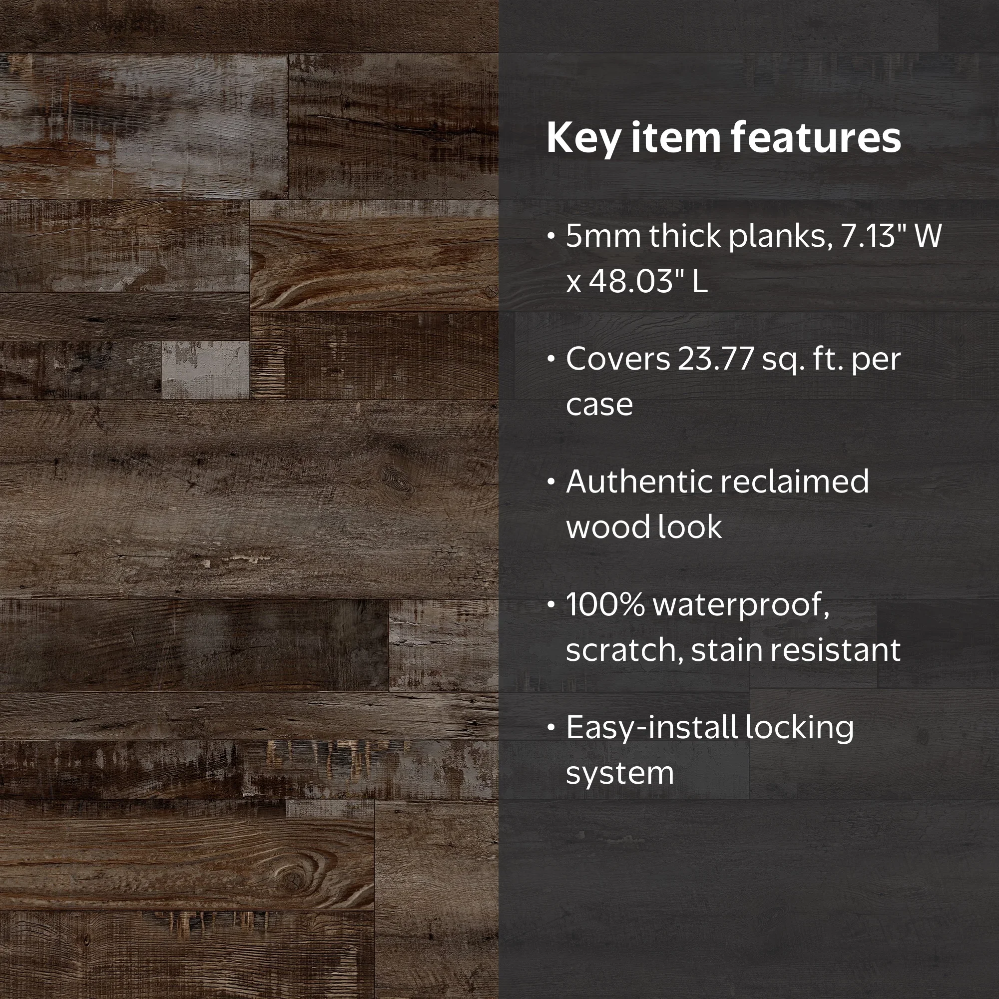 ヨシオカ MSI Holden Koyo 7.13 in. x 48.03 in. Luxury Vinyl Plank Flooring