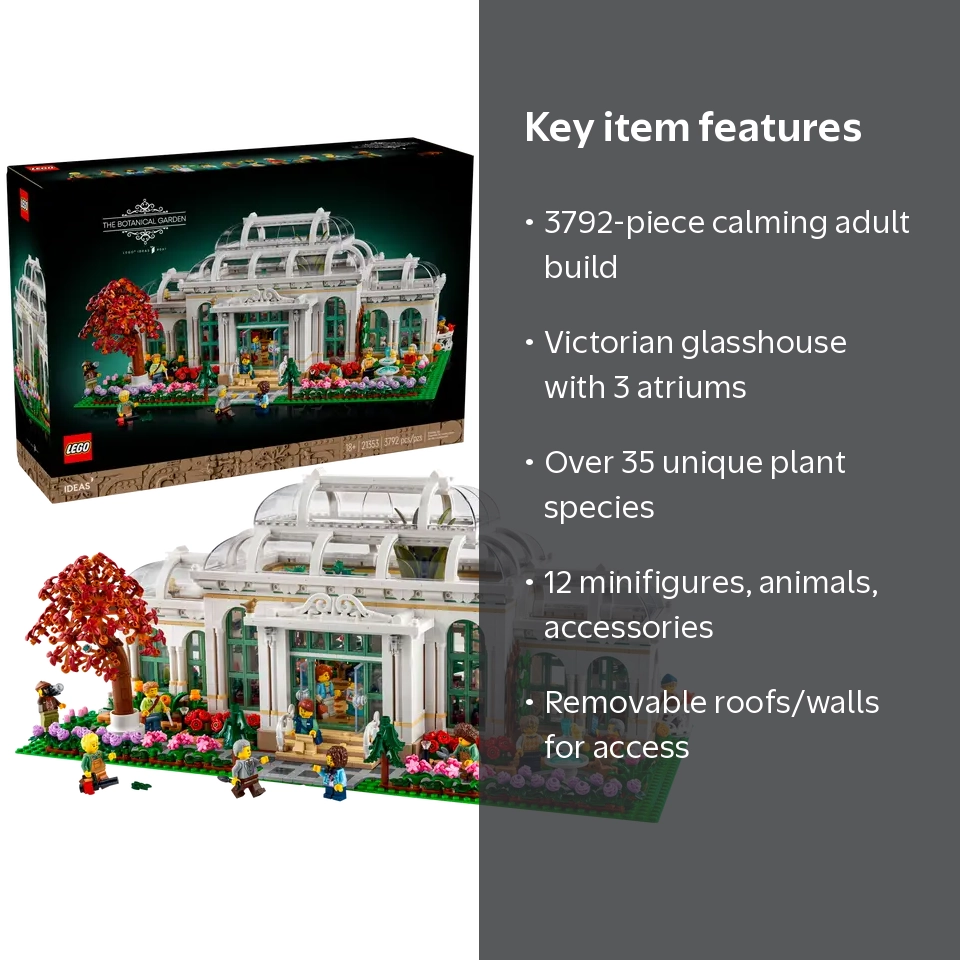 LEGO, Botanical Garden Set, 21353, Over 35 Plant Species - Walmart.com