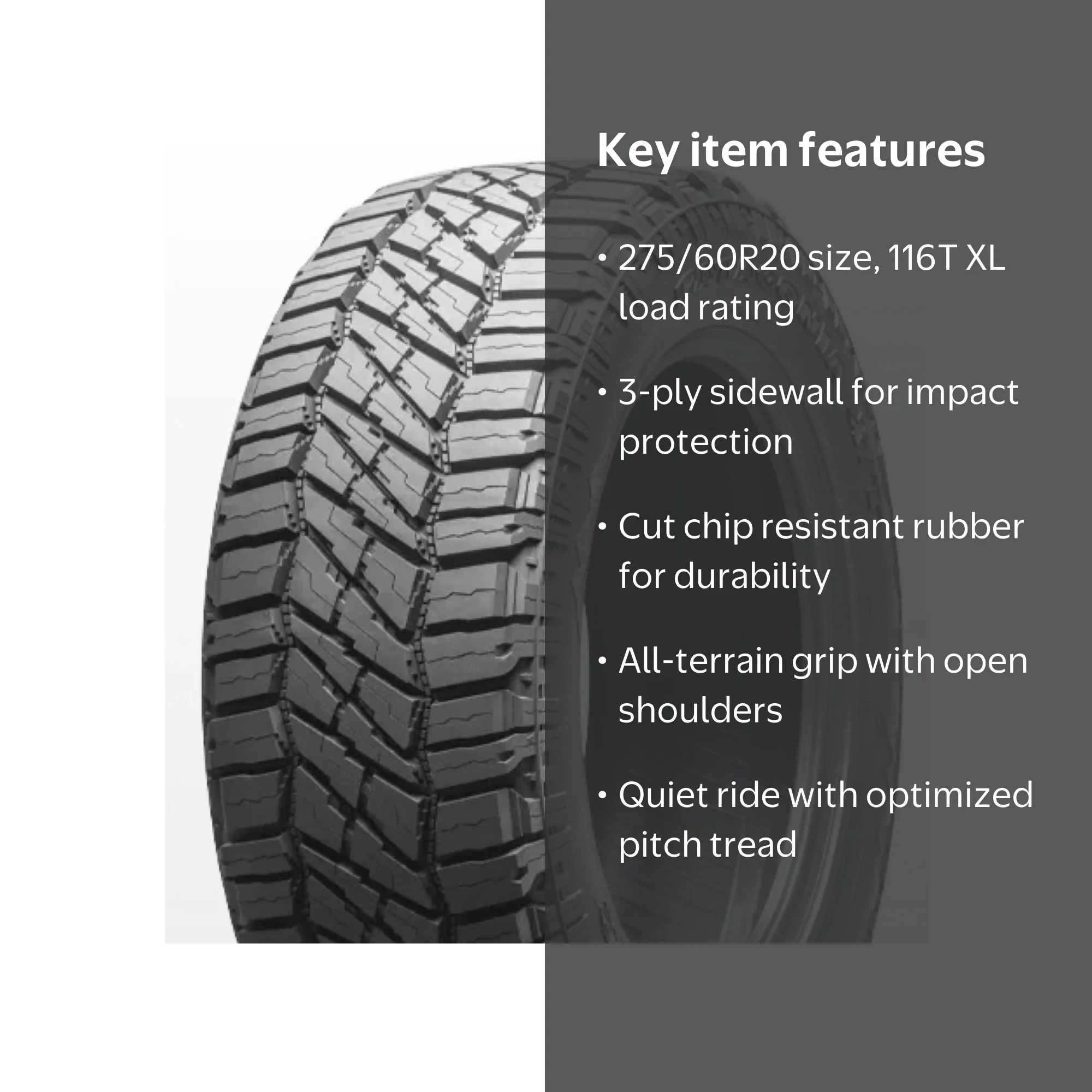 Milestar Patagonia X/T 275/60R20 116T XL All Terrain Light Truck