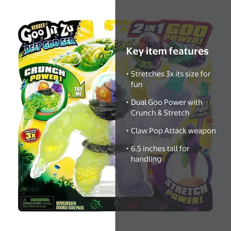 Moose Toys Heroes of Goo Jit Zu Deep Goo Sea Bowlbreath Action