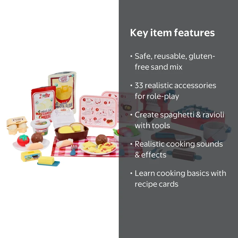 Little Tikes Creative Chefs Italian Restaurant Kit with Make-It
