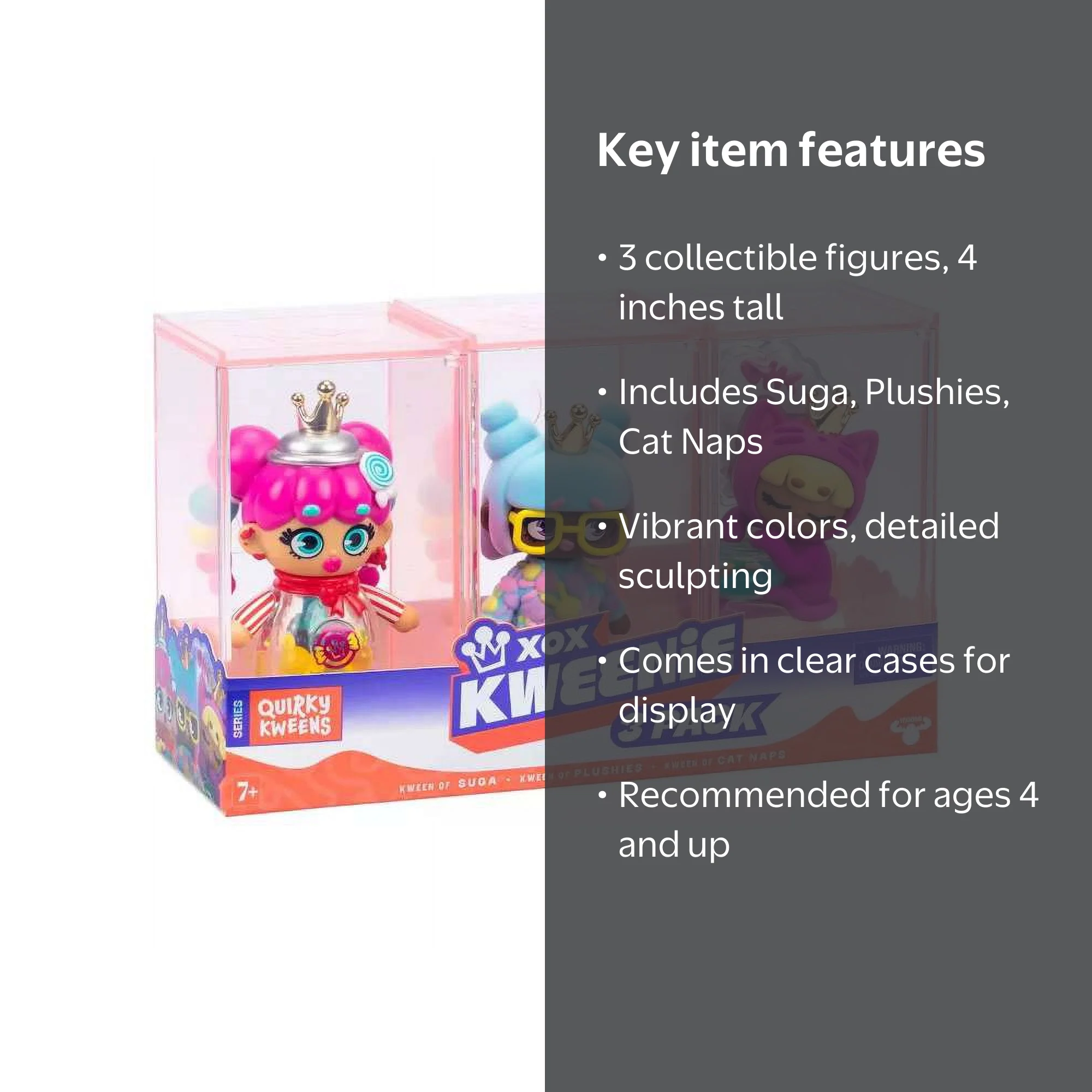 XOX Kweenie 3-Pack Quirky Collectible Dolls – Surprise Fashion